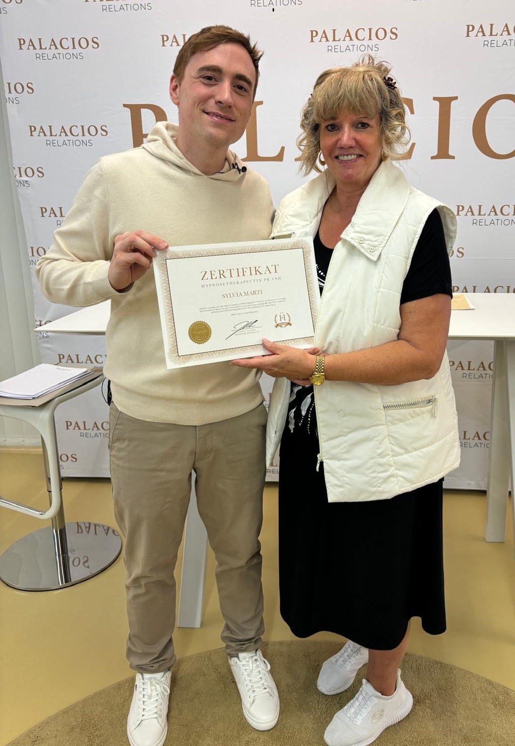 Sylvia Marti mit Gabriel Palacios